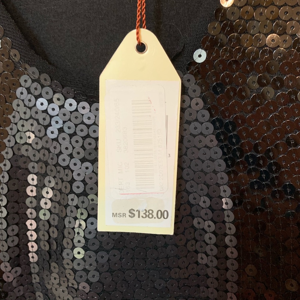 M.S.S.P Black sequin dress - NWT - Picture 4 of 5